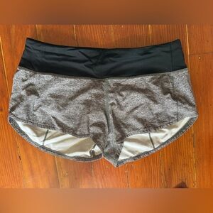 lululemon speed up shorts - mid rise size 4